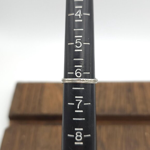 Size 6.25 Sterling Silver Carved Rose Nature Ring A986 - Picture 5 of 7